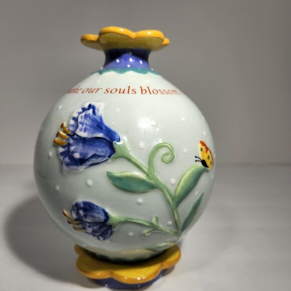 Gardeners Flower Vase Friend Sentiment Artist Nancy Tellaferro Faulkner - Picture 10 of 10